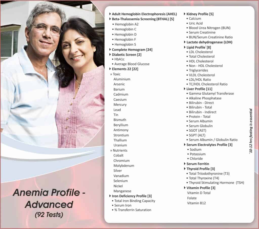 Anemia Profile Advanced Test Only Home