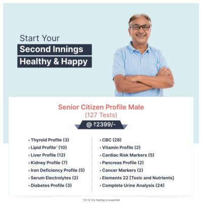 Senior Citizen Health Checkup Male (127 Tests)