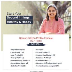 Senior Citizen Health Checkup Female (127 Tests)